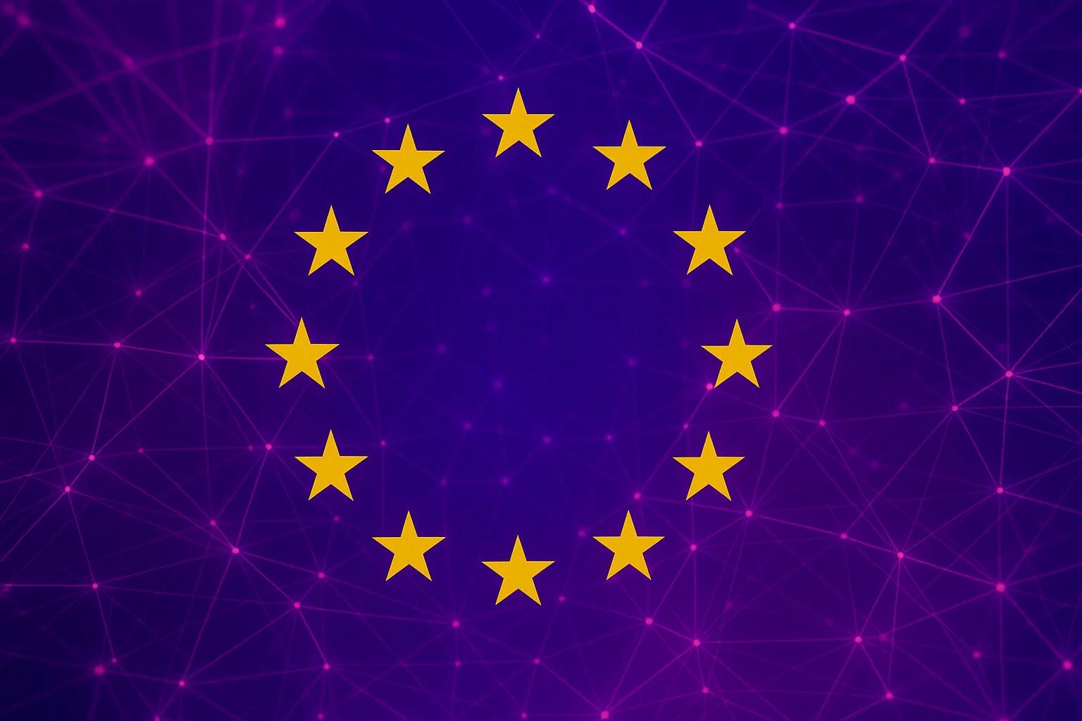EU Data Act Seminar Twelve yellow stars on a dark background