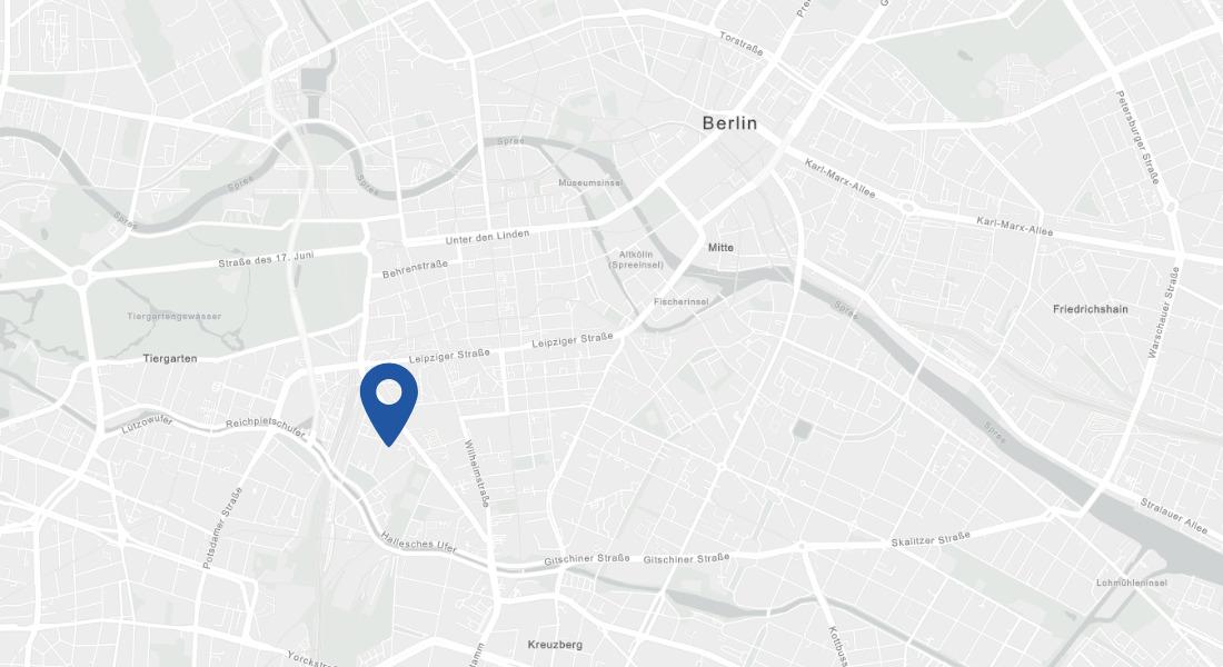Karte von Nürnberg, ein blauer Pin zeigt den Standort Äußere Sulzbacher Str. 124a an