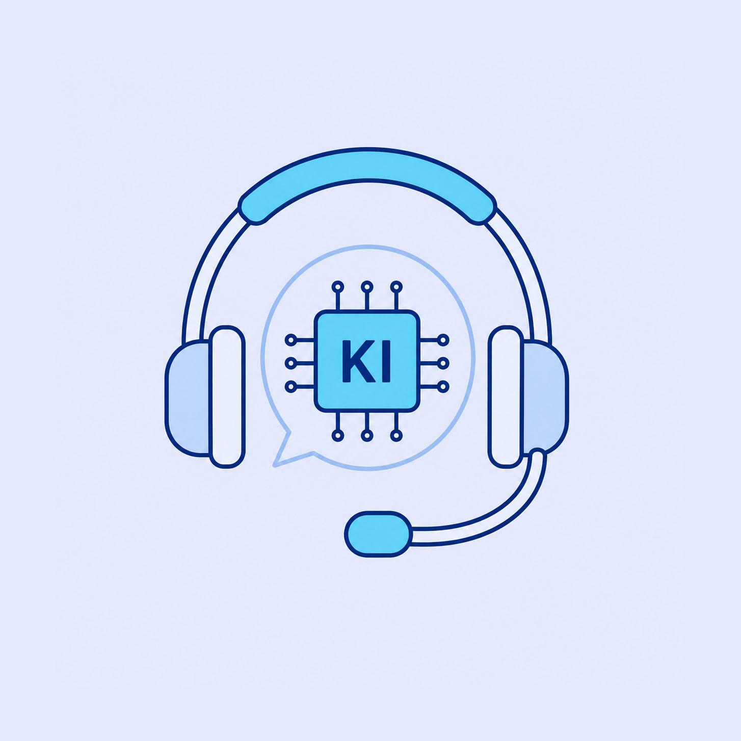 Headset with an AI icon in the center